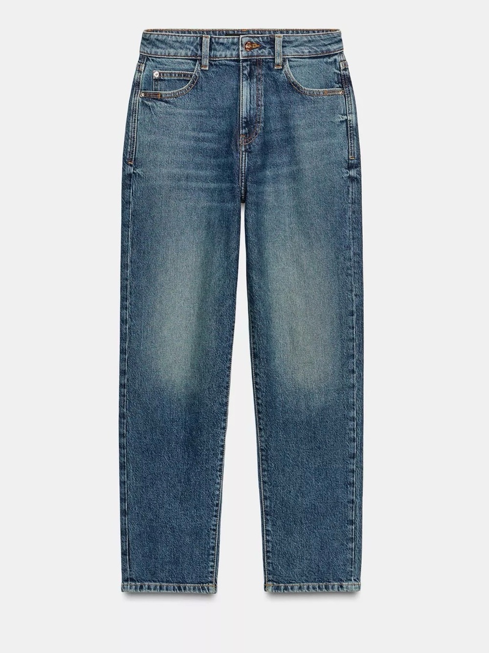 Zara Z.01 High Waist Comfort Mom Fit Jeans Style 7223/226 in Blue size 6/38